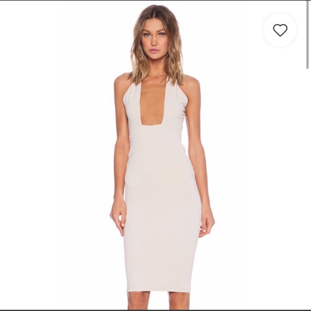 Nookie revolve dress size medium in blush/nude